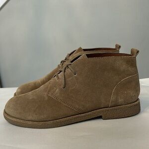 Lucky Brand Eberline Suede Leather Lace Up Booties, women’s size 6.5, 🍀 ☮️ ❤️